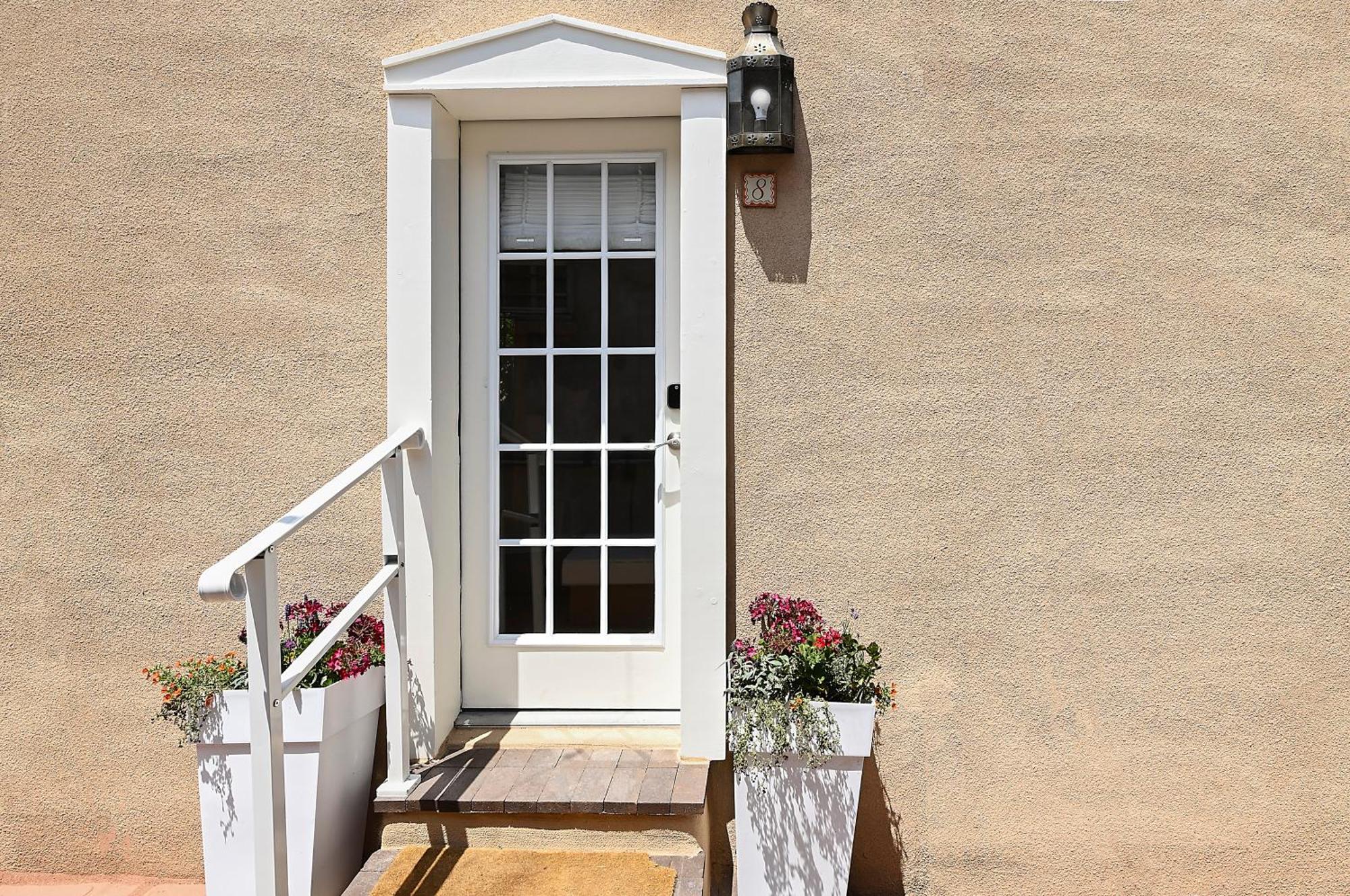 Dos Hermanas Casita 8 Downtown Courtyard Patio سانتا فيه المظهر الخارجي الصورة